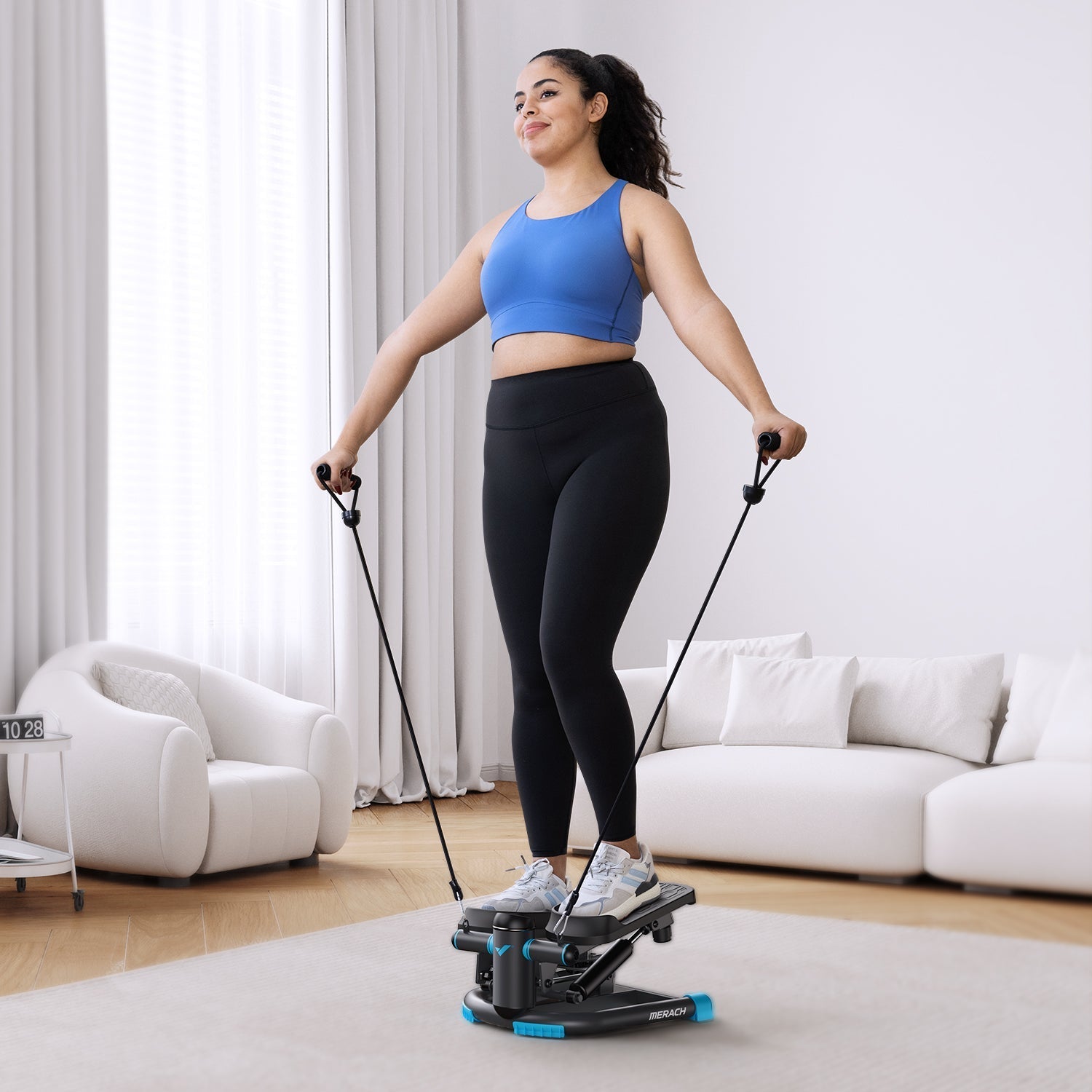 MERACH 2403B1 Mini Stepper 3-en-1