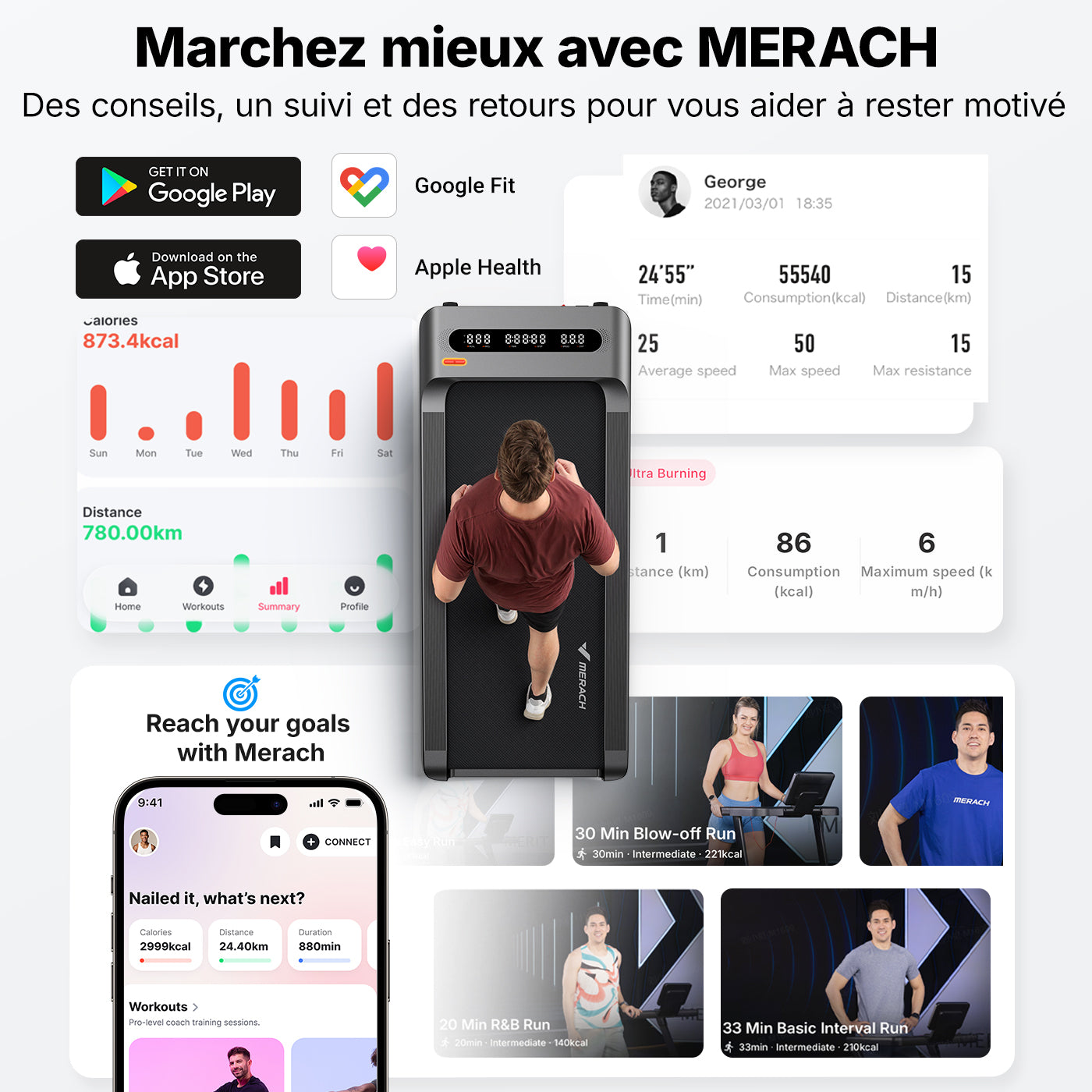 Tapis de marche Merach UltraWalk W60 Plus