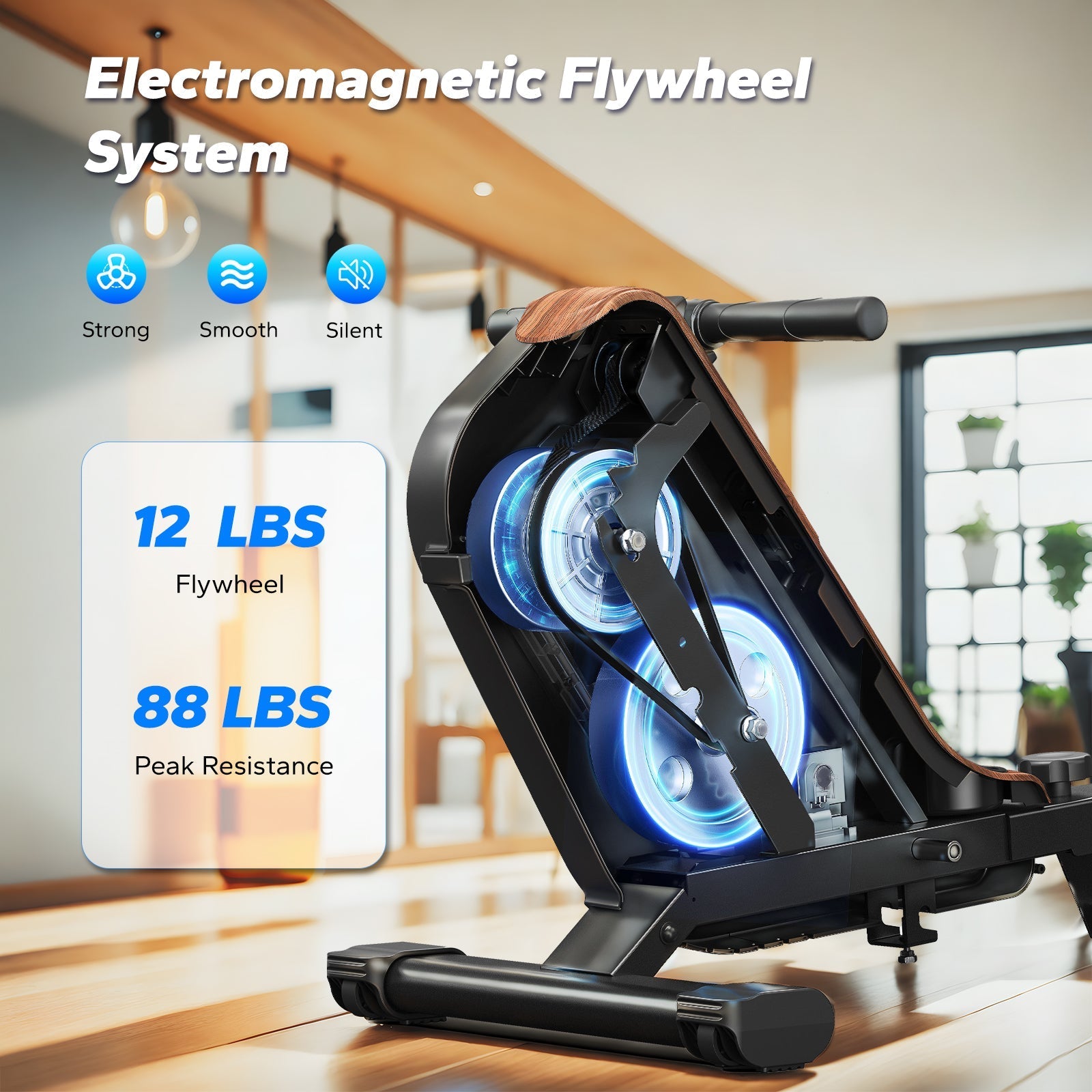 MERACH R15 Pro Rameur électromagnétique