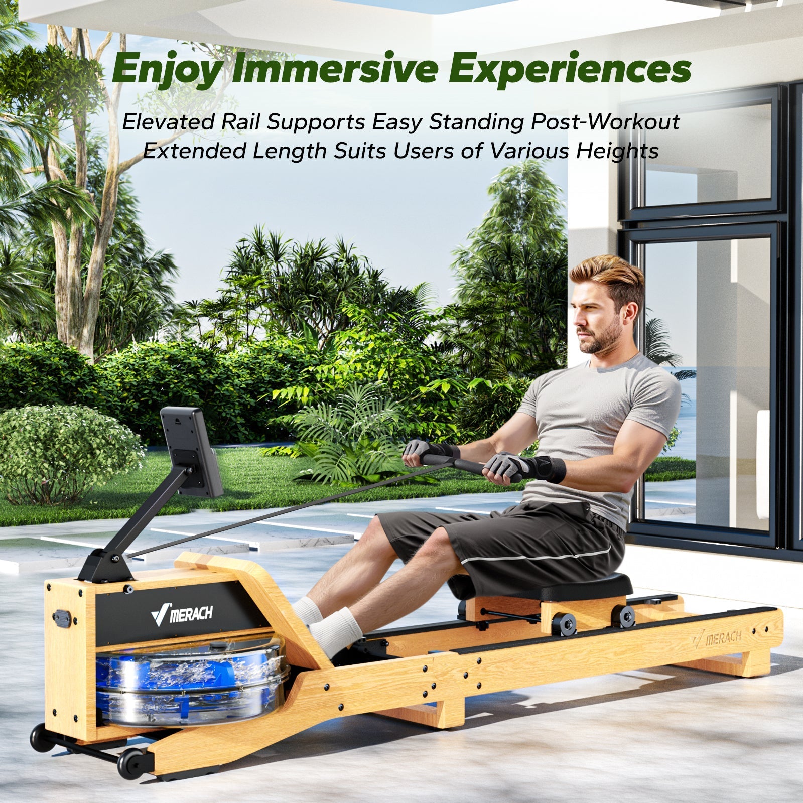 MERACH R23O1 Rameur pliable