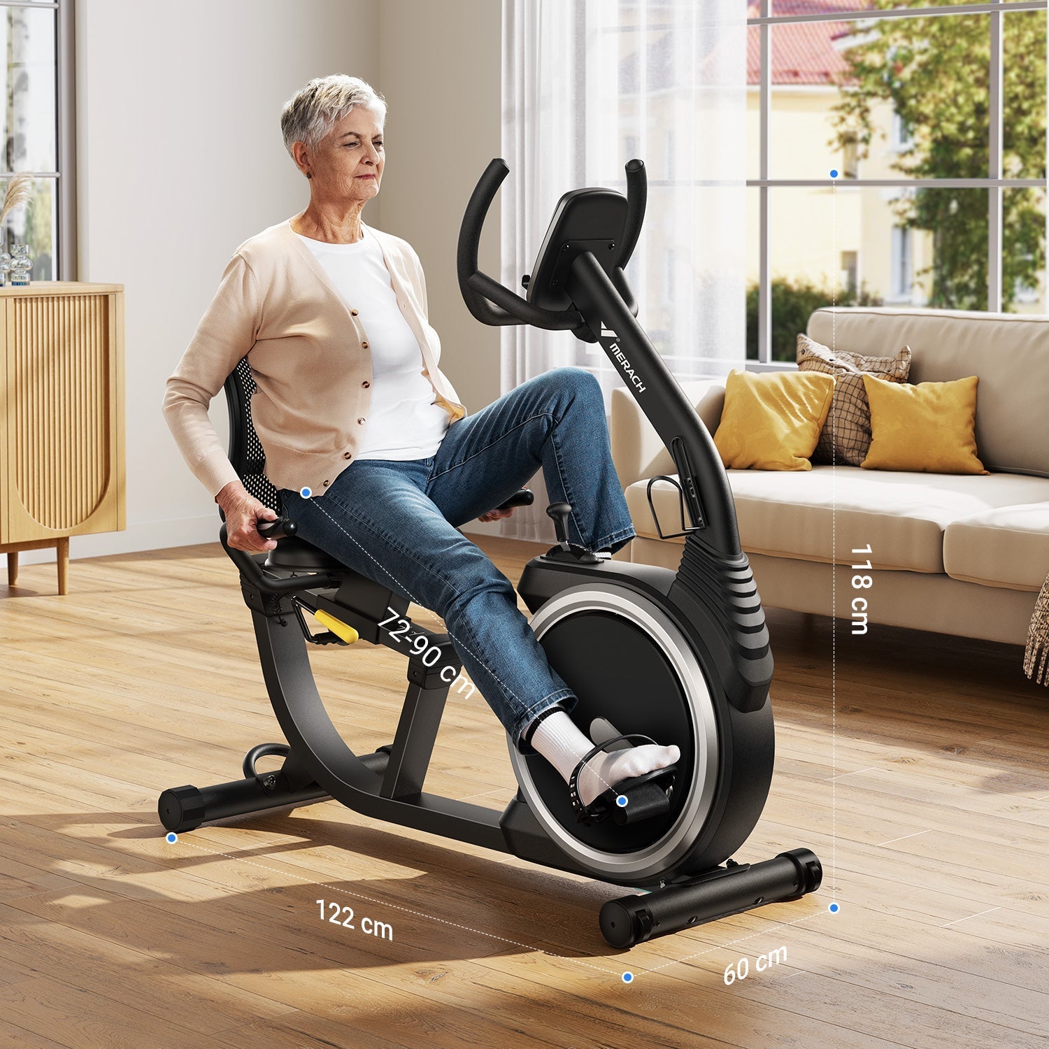 MERACH S19B1 Vélo d'exercice couché