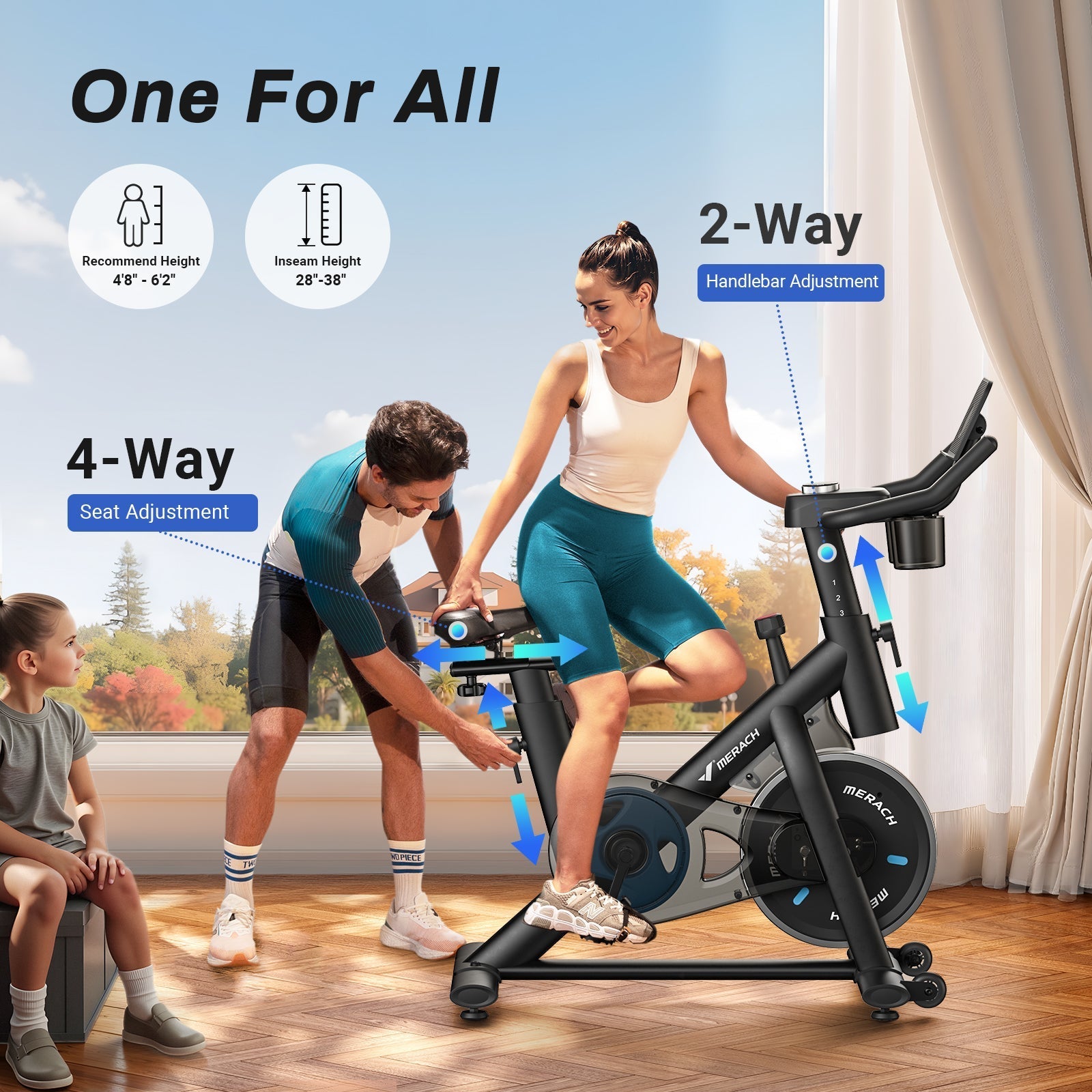 MERACH S26B1 Vélo d'appartement