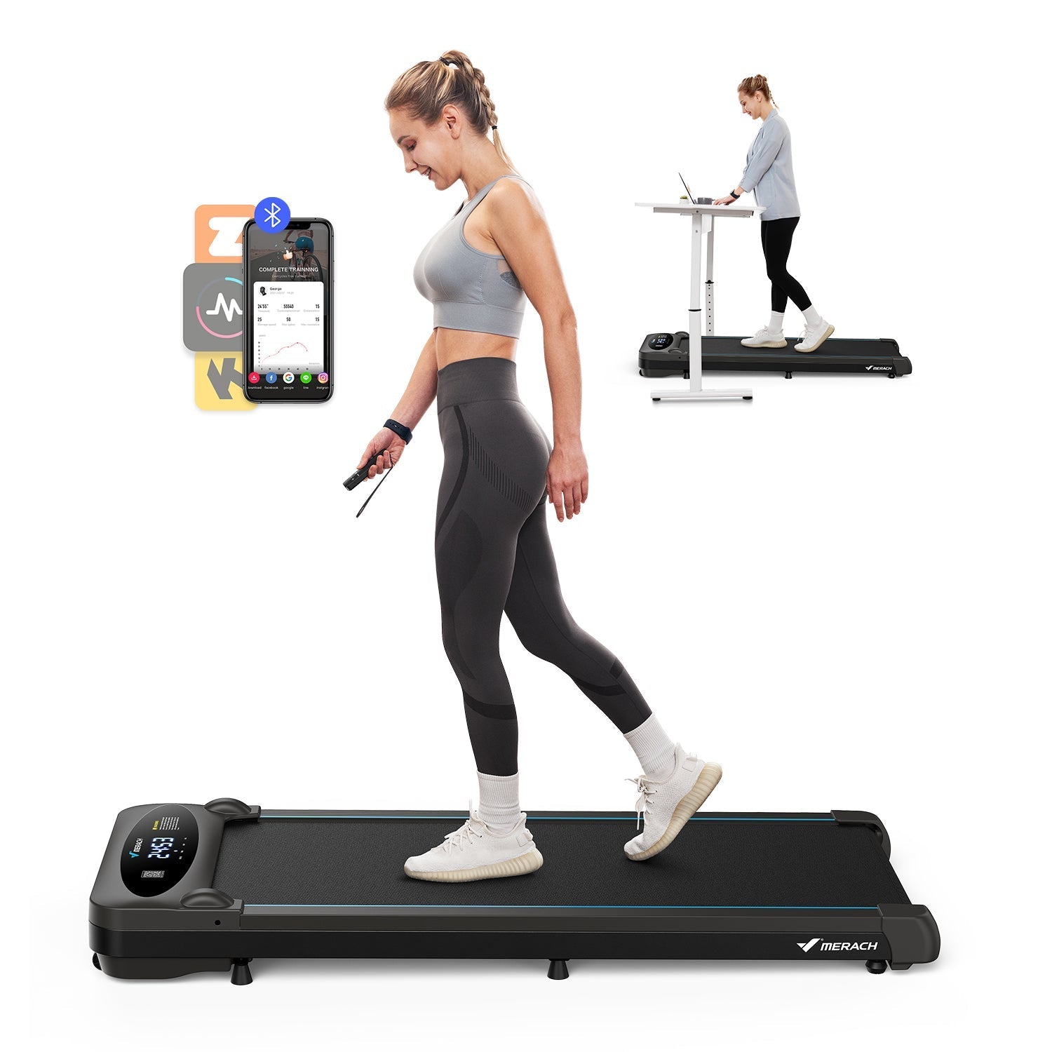 MERACH T26B1 Tapis de Course 3-en-1
