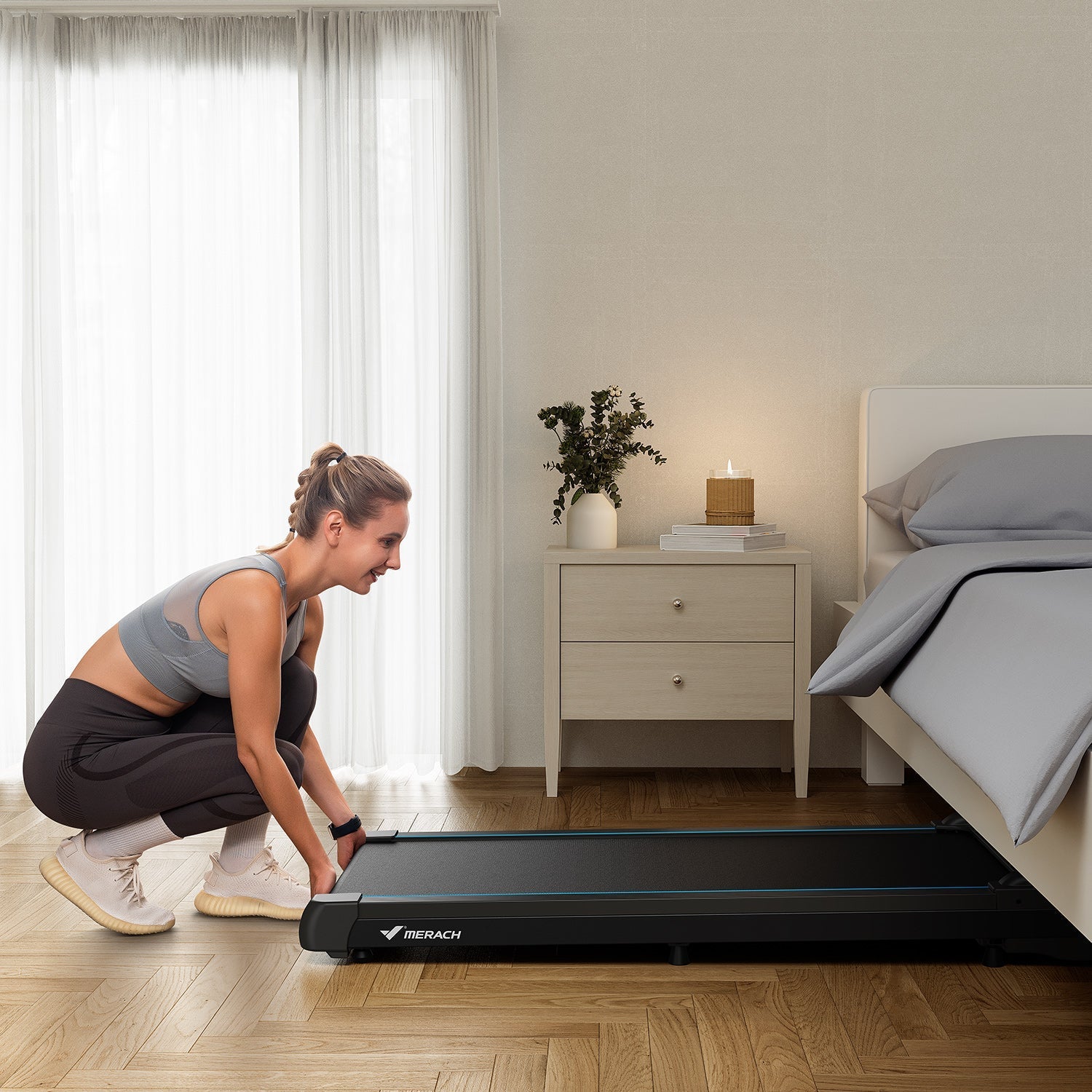MERACH T26B1 Tapis de Course 3-en-1