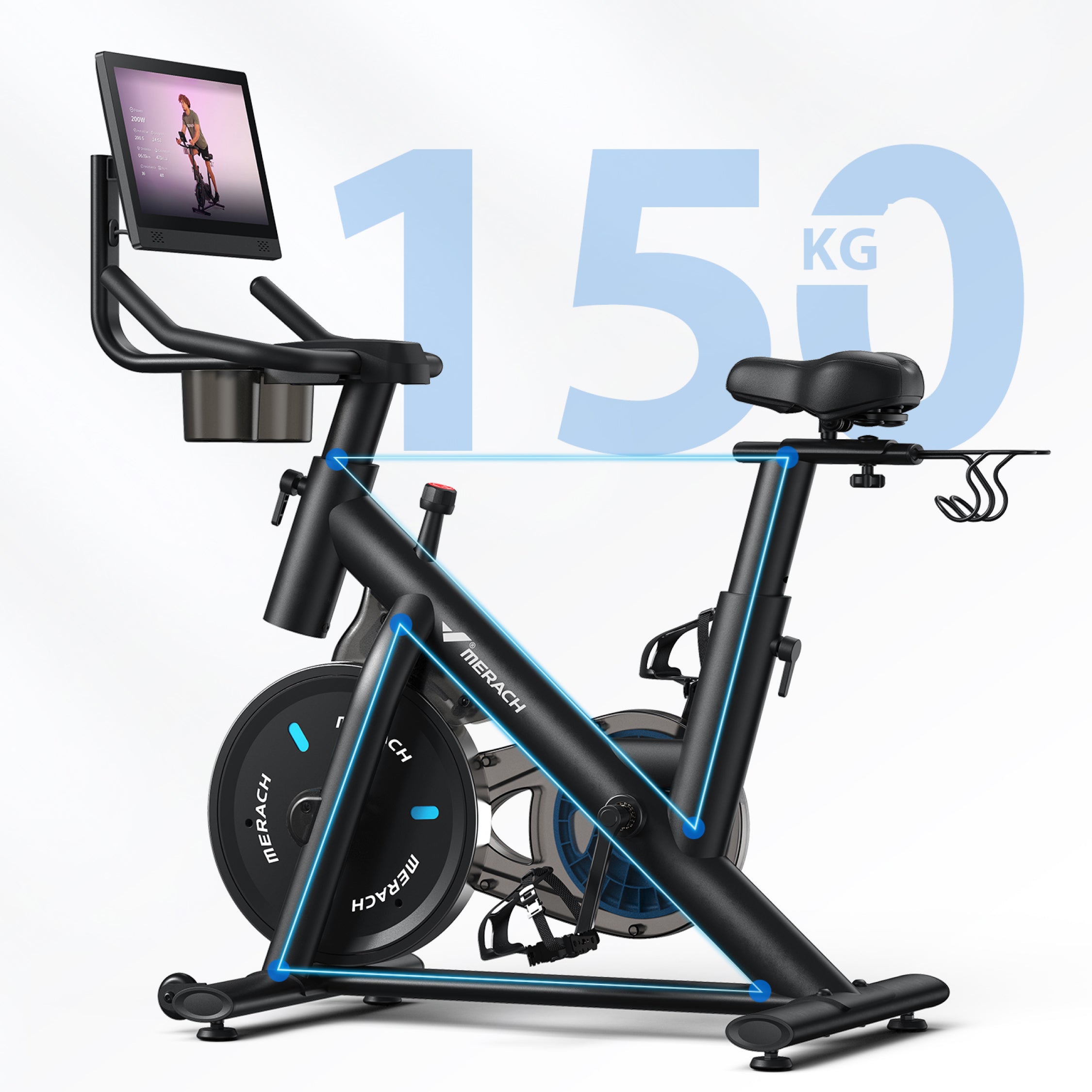 MERACH S26B4 Vélo d’appartement avec écran HD