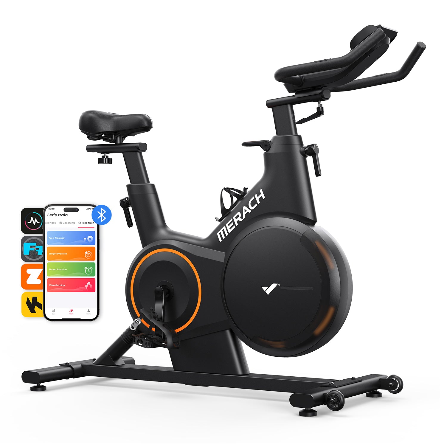 Vélo d’appartement Merach S28B1 avec inclinaison réglable ±6°