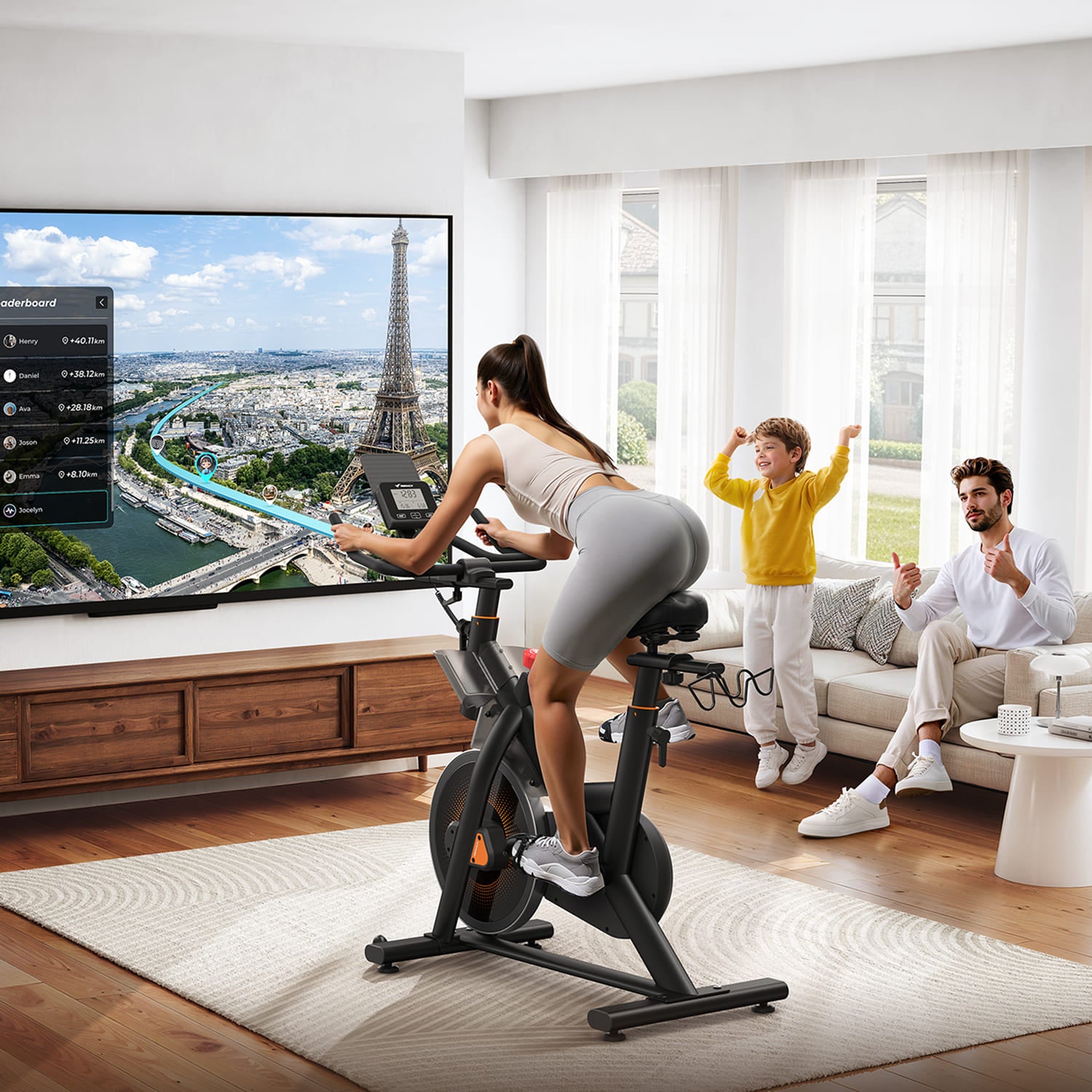 Vélo d'appartement MERACH S29B1 Capacité maximale 159 kg