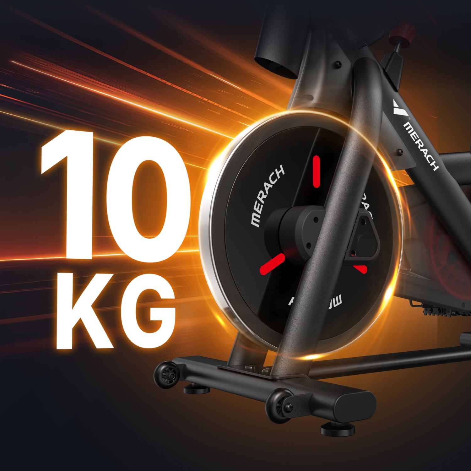 Vélo d'appartement Merach S29R3 avec écran rotatif 21,5"