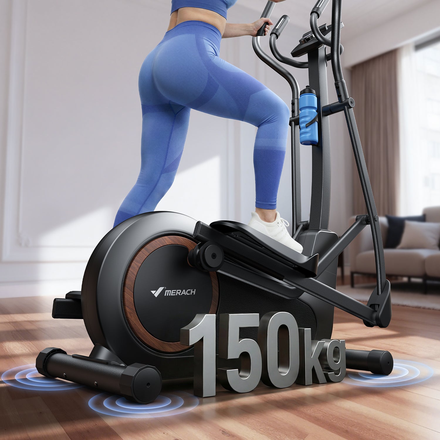 Vélo elliptique auto-alimenté Merach E33B3