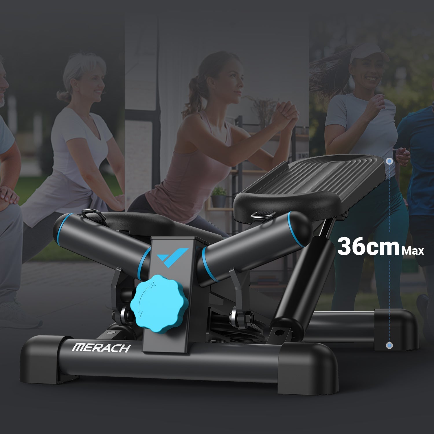 MERACH 2354 Stepper 2-en-1 multifonction