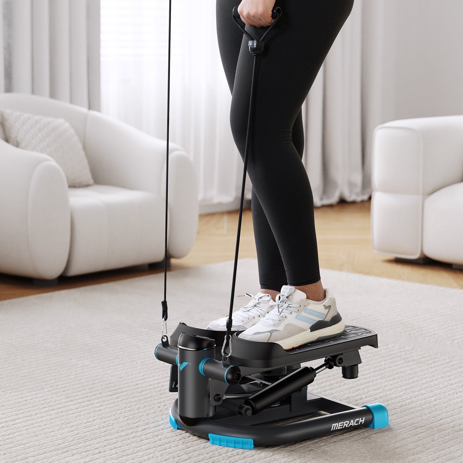 MERACH 2403B1 Mini Stepper 3-en-1