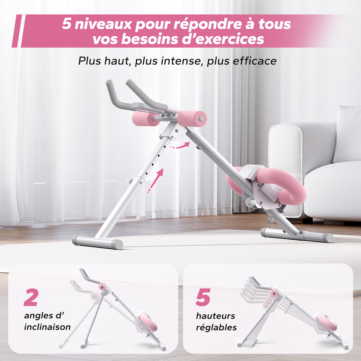 Entraîneur abdominal réglable Merach 2314