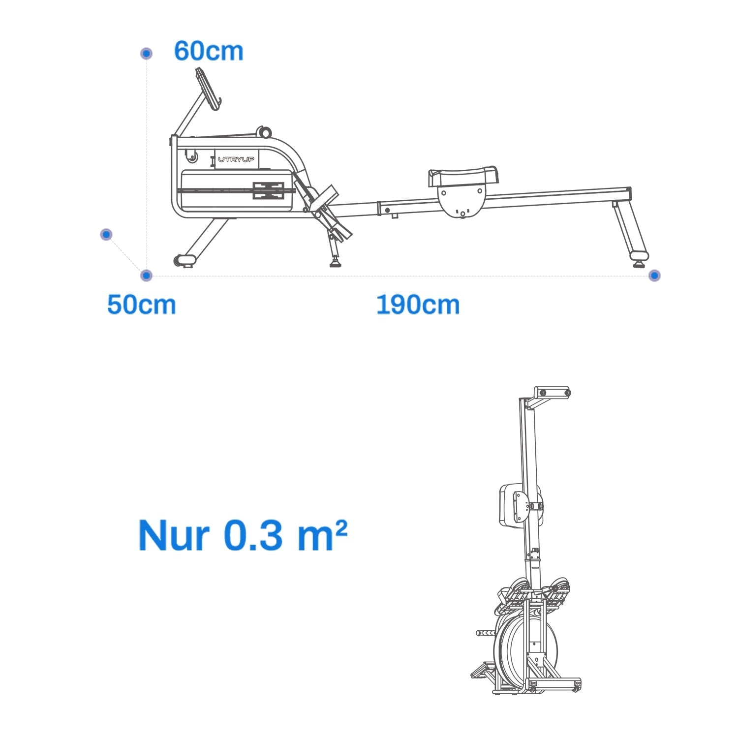 MERACH R10 Rameur à eau