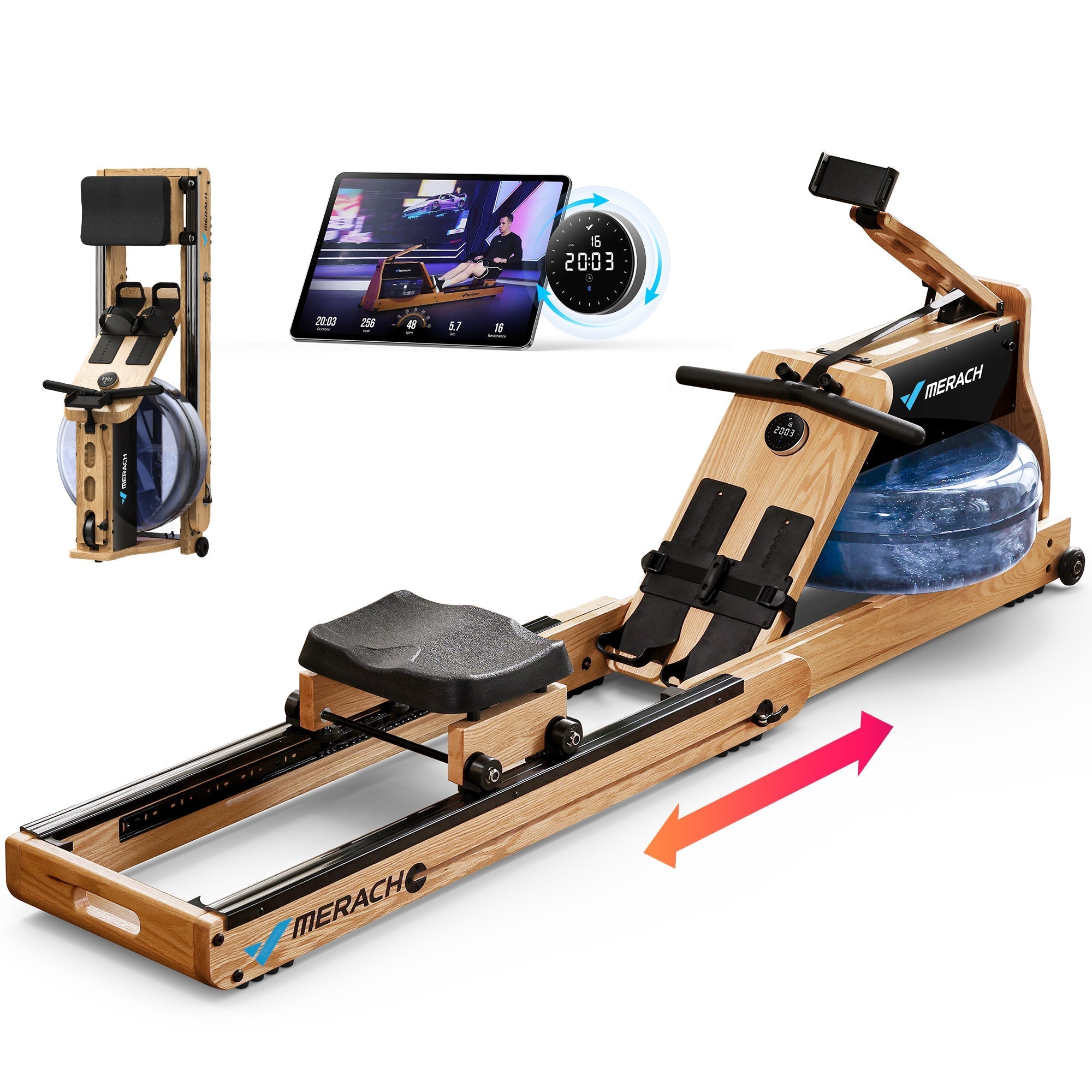 MERACH R23O1 Rameur pliable