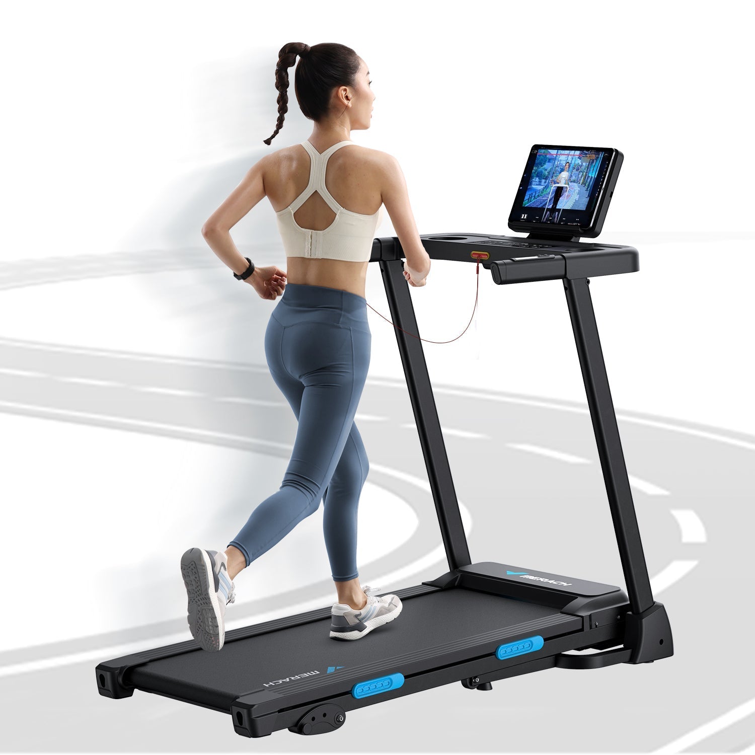 MERACH T12B1 Tapis de course 3-en-1
