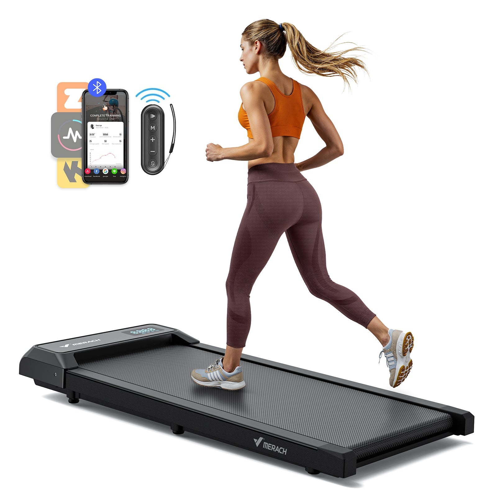 MERACH Tapis de course 3 en 1 T21B1