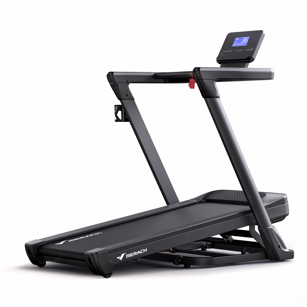 Tapis De Course Pliable MERACH T12 - Inclinaison Auto 15%, 0.8-12 Km/h, Application, Pour La Maison