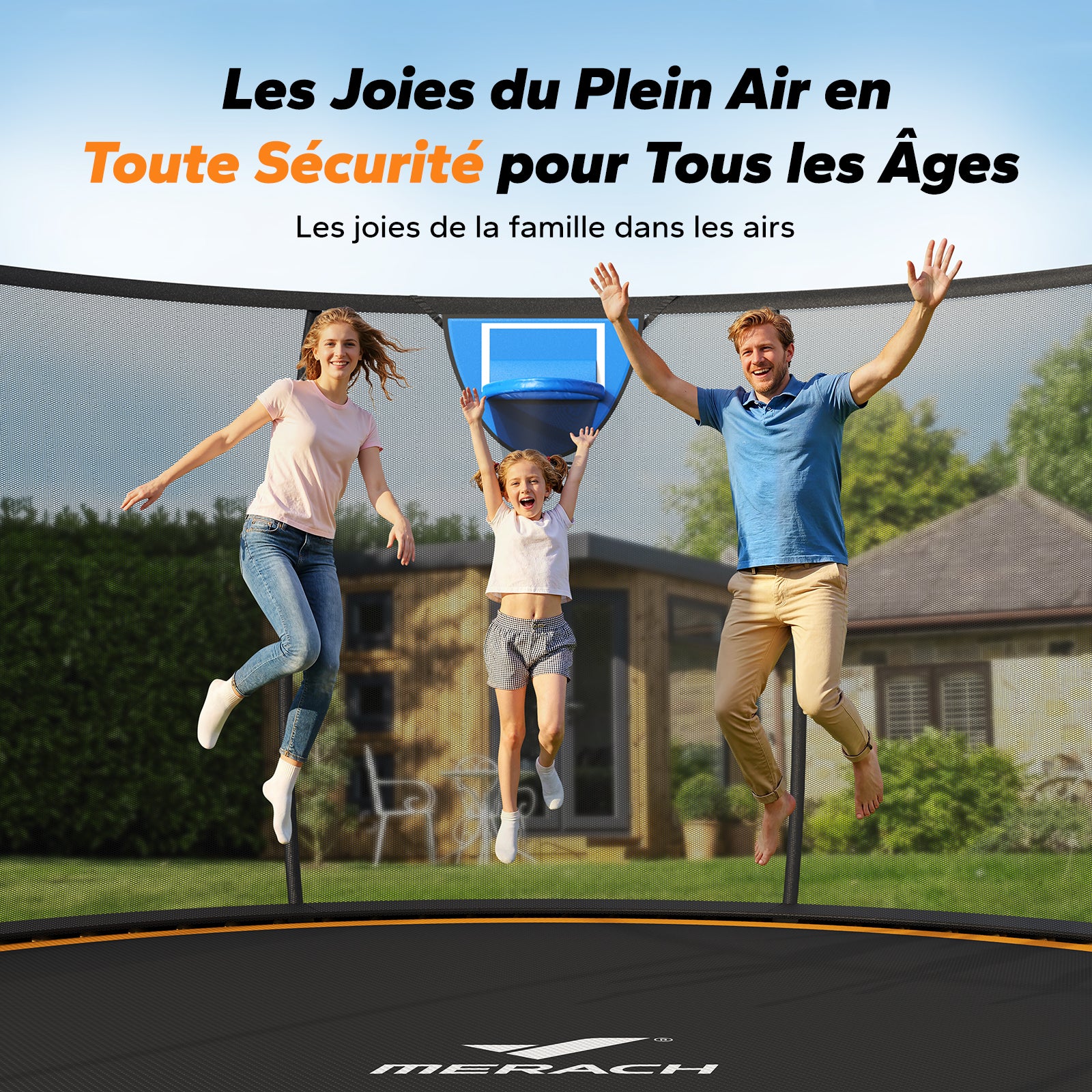Merach 2429 Trampoline d'extérieur