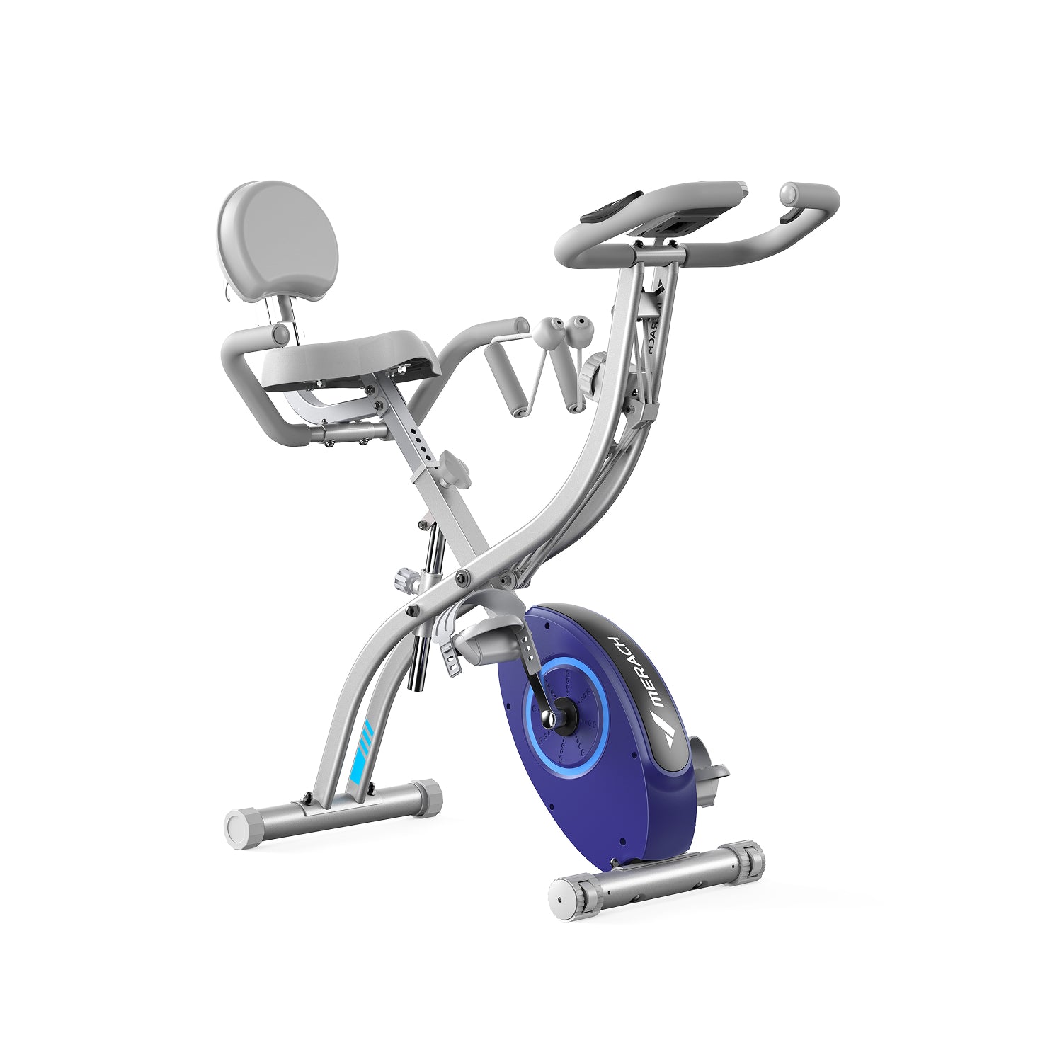 MERACH S15H1 Vélo d’appartement pliable gris 4 en 1