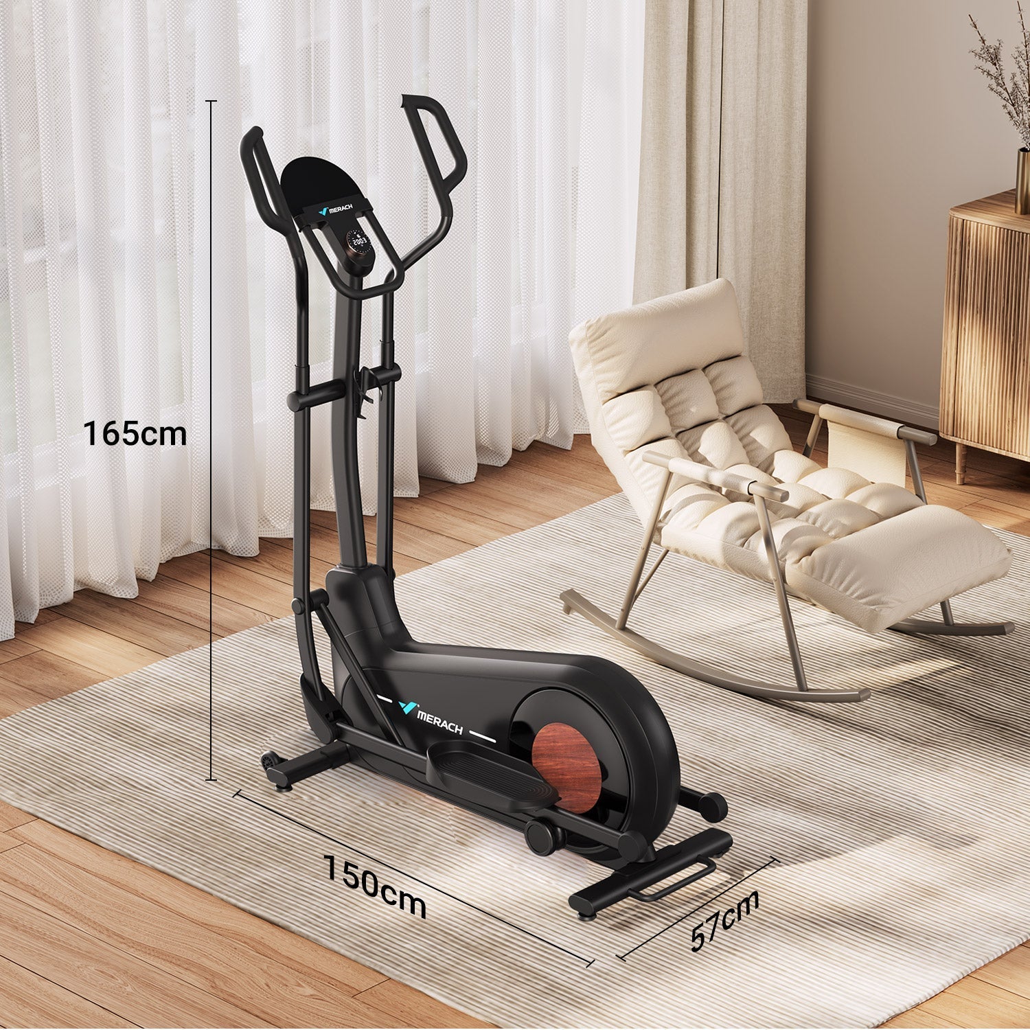 MERACH Elliptique auto-alimenté E27B1
