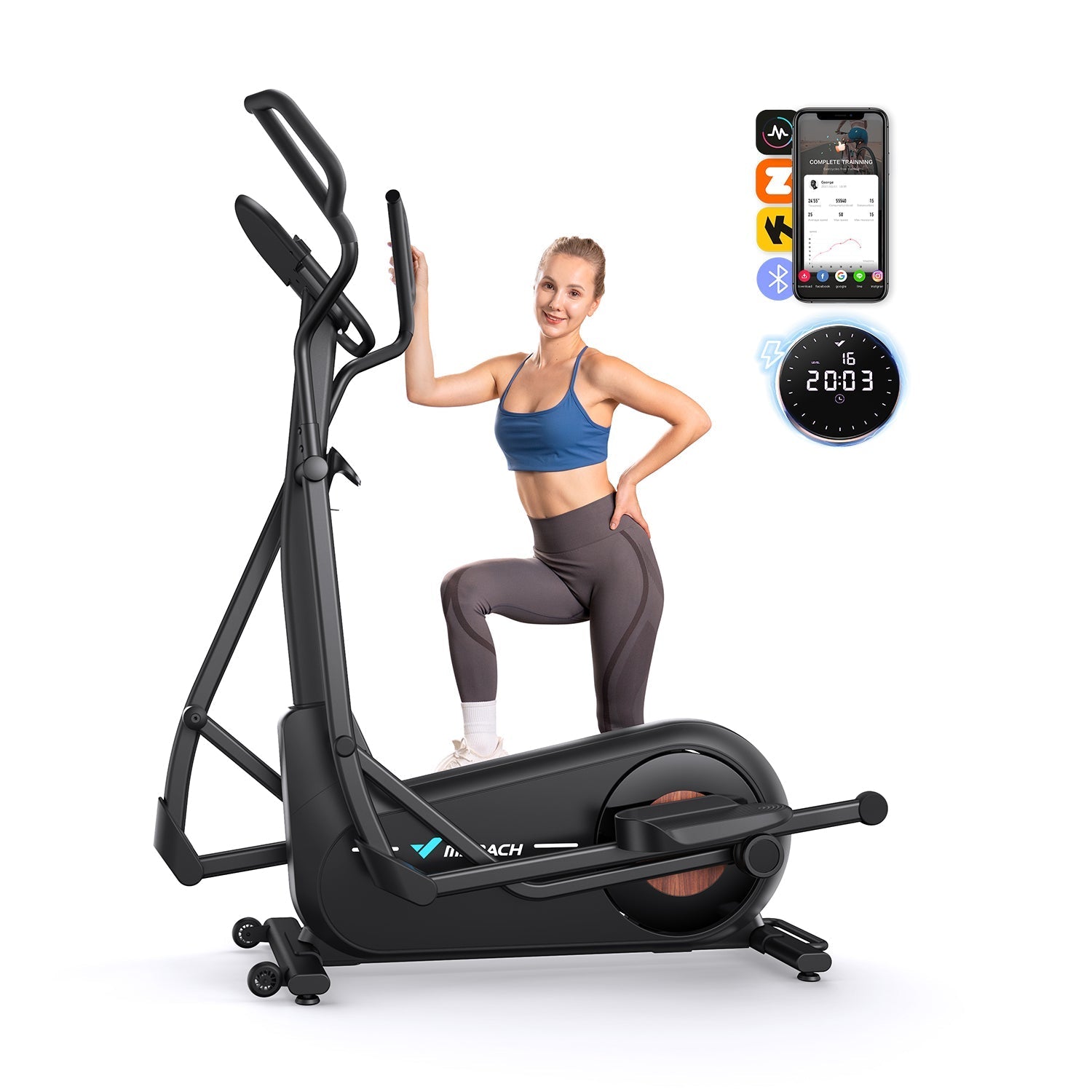 MERACH Elliptique auto-alimenté E27B1
