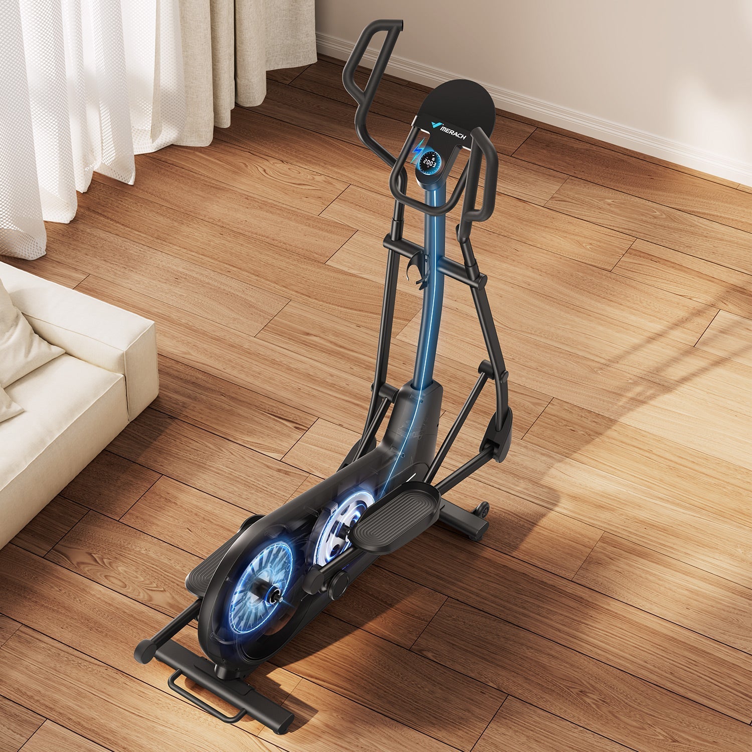 MERACH Elliptique auto-alimenté E27B1