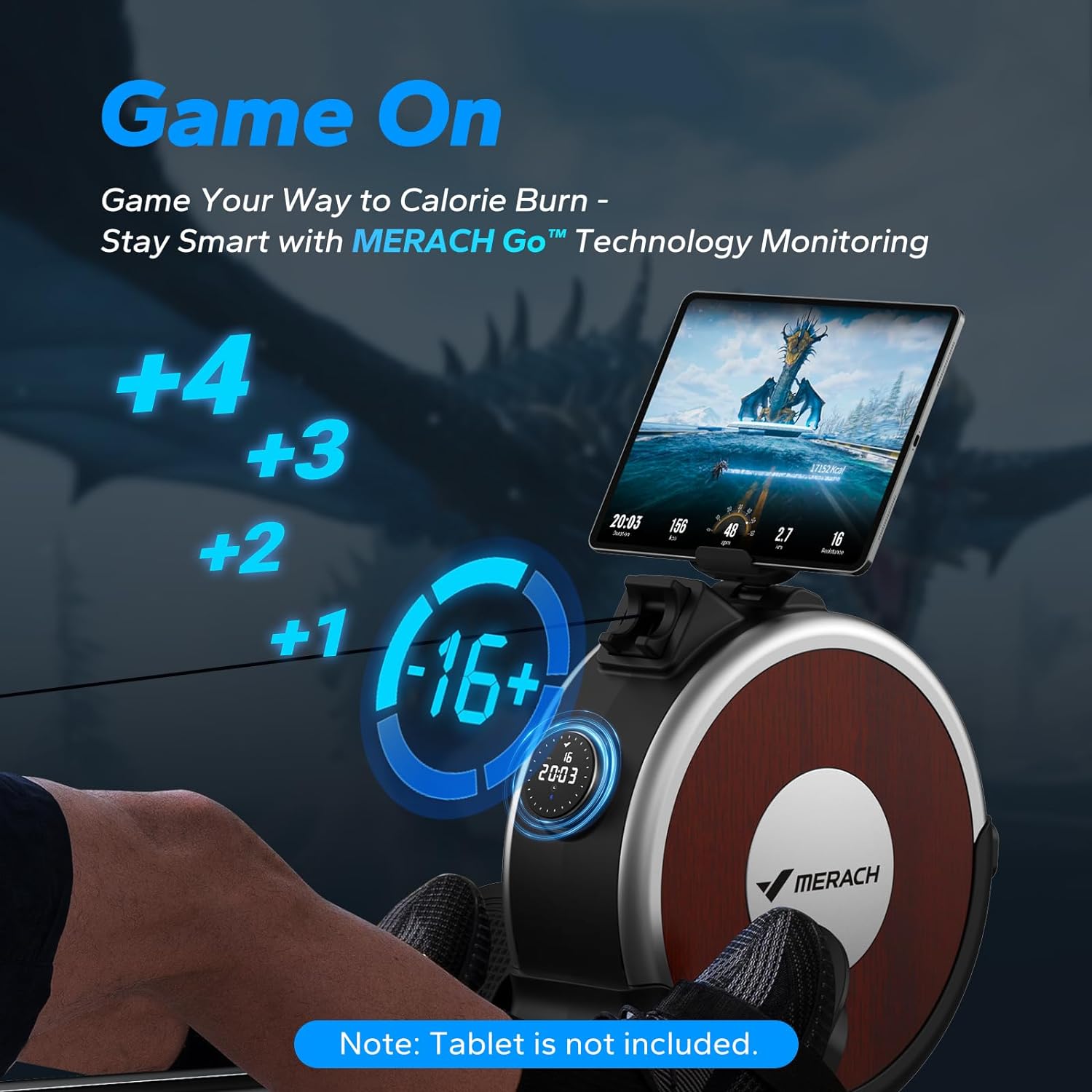 MERACH Q1S Pro Rameur électromagnétique intelligent
