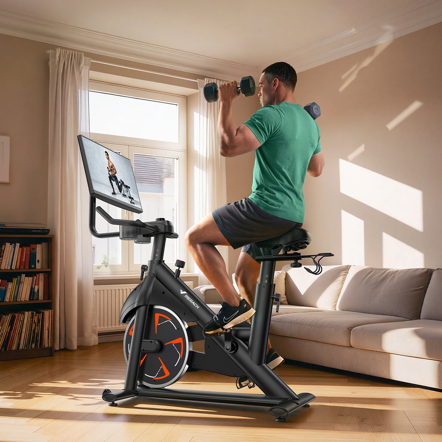 Vélo d’appartement avec écran HD Merach S36B5